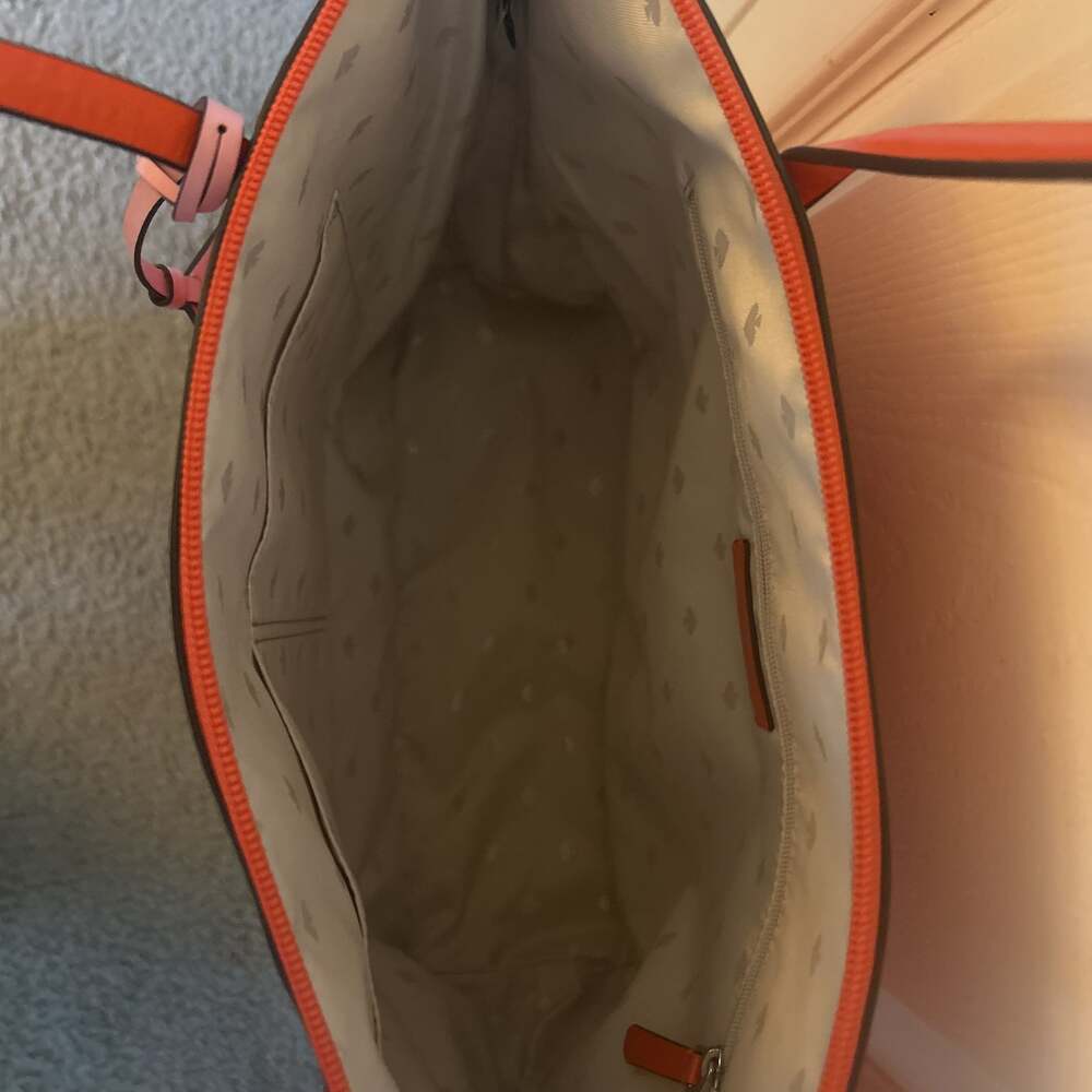 Kate Spade New York Red Orange Tote Bag - Picture 3 of 11